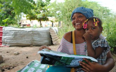 En Angola, mosquiteros ayudan a controlar la malaria.